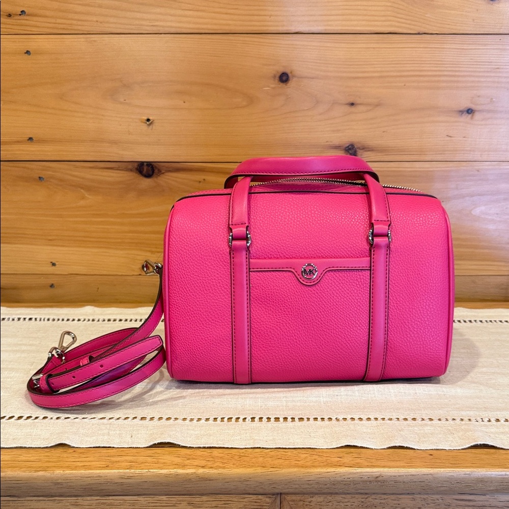 Michael Kors Vibrant Pink Satchel (Dragonfruit)